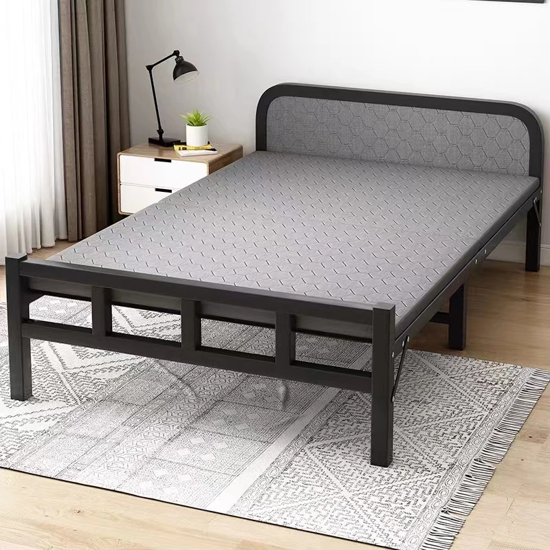 MY可折叠床家用单人床办公室午睡床简易午休小铁床1.2米硬板床成