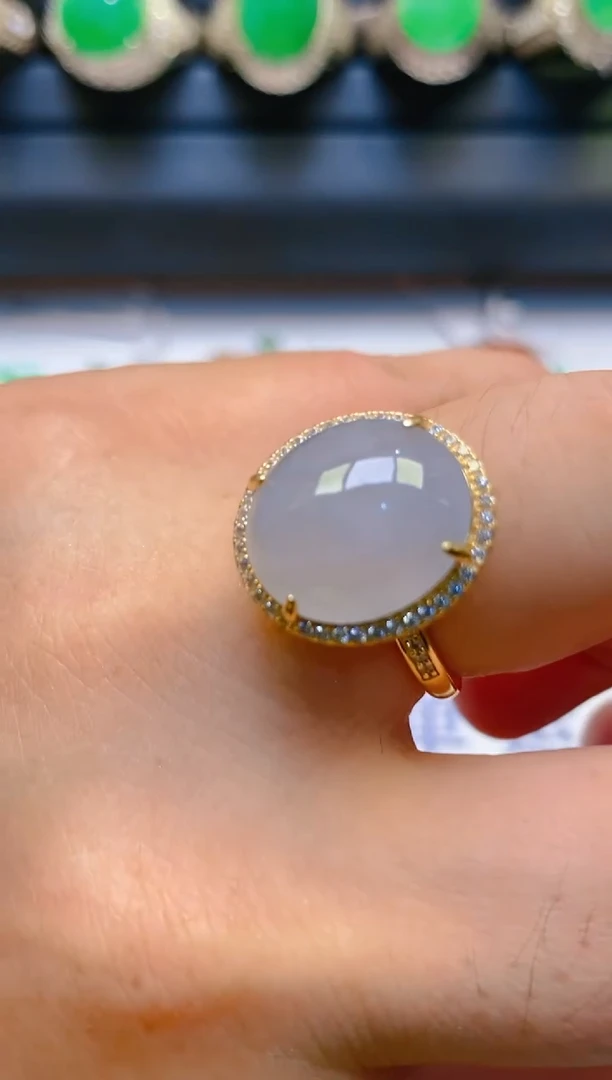 【闪购商品】翡翠耳饰银S925镶嵌天然A货翡翠