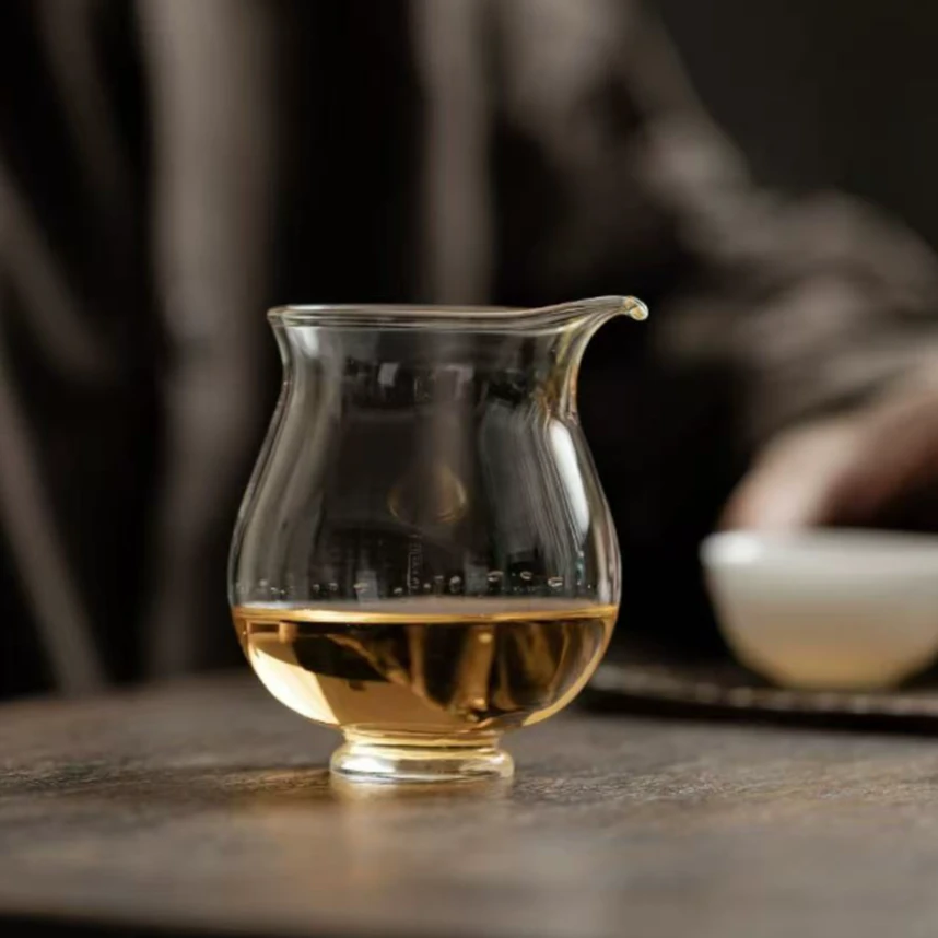 鹭万达日式高硼硅玻璃公道杯小容量分茶器女士高颜值匀杯一人茶具