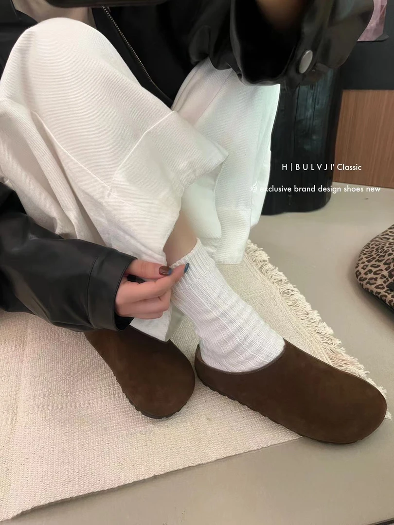 BULVJI真皮4厘米高博肯鞋 9022-1（福福）