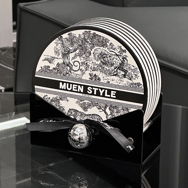 陶瓷隔热垫防烫餐桌餐盘垫带吸水餐垫锅垫创意个性水杯垫防滑垫子