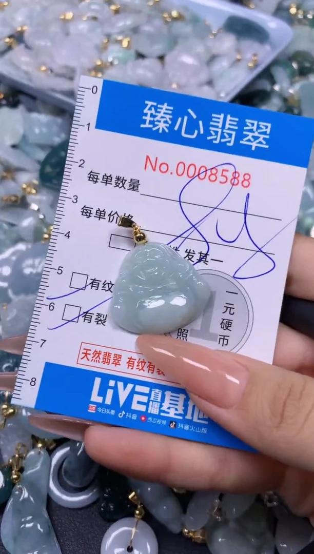 【闪购商品】翡翠颈饰未镶嵌含绳0008588