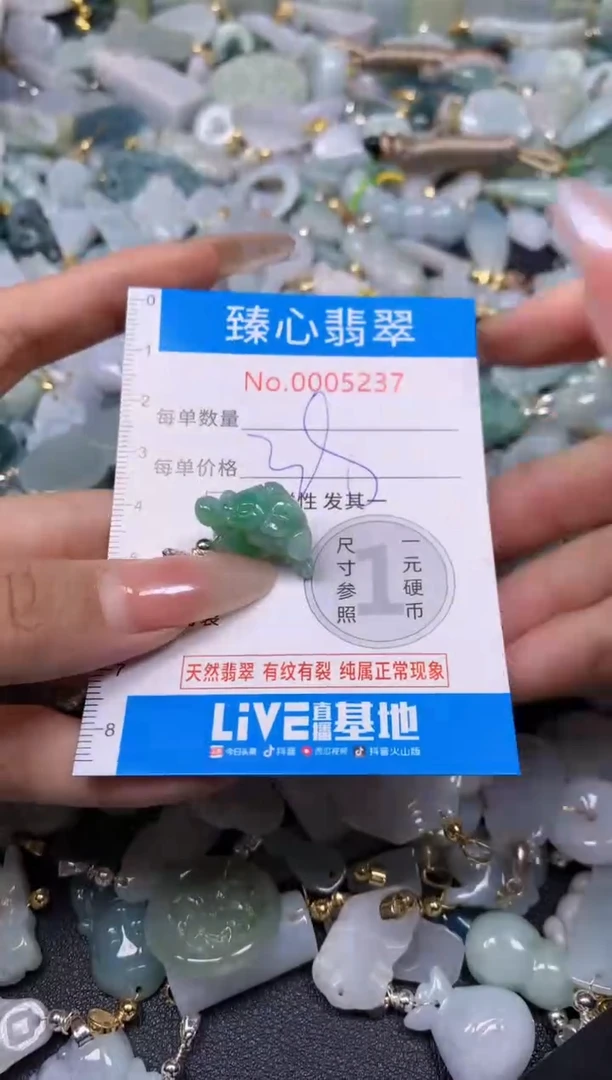 【闪购商品】翡翠颈饰未镶嵌含绳0005237