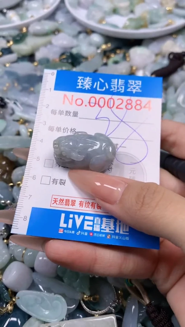 【闪购商品】翡翠颈饰未镶嵌含绳0002884