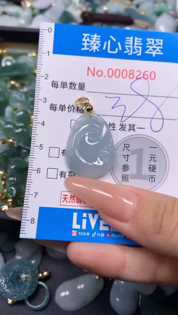 【闪购商品】翡翠颈饰未镶嵌含绳0008260