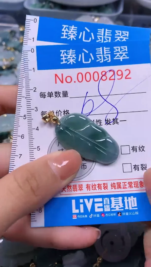 【闪购商品】翡翠颈饰未镶嵌含绳0008292