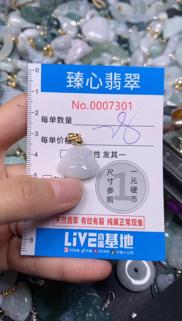 【闪购商品】翡翠颈饰未镶嵌含绳0007301