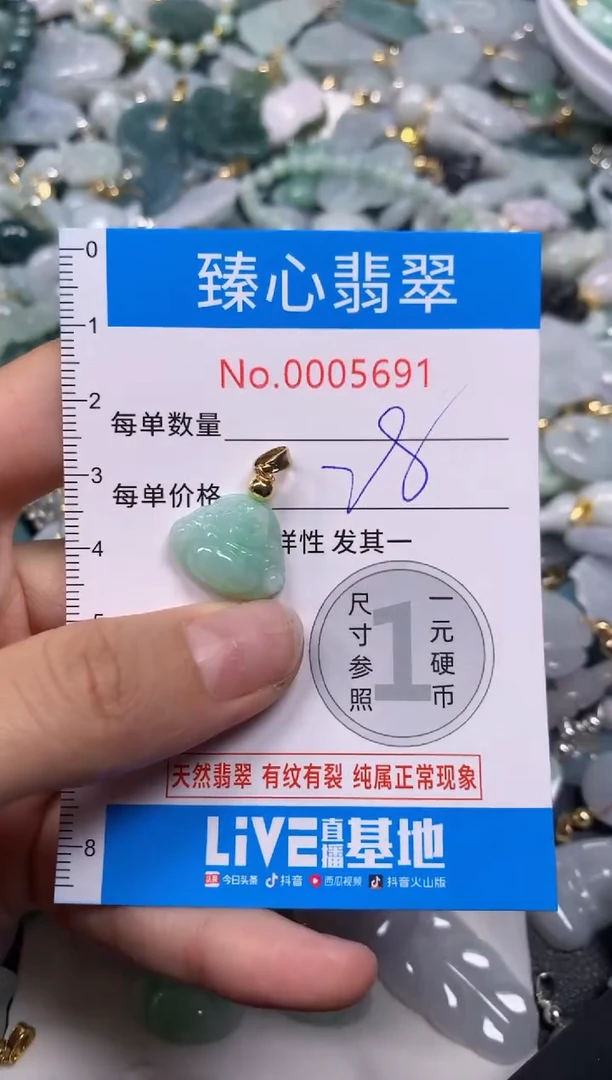 【闪购商品】翡翠颈饰未镶嵌含绳0005691