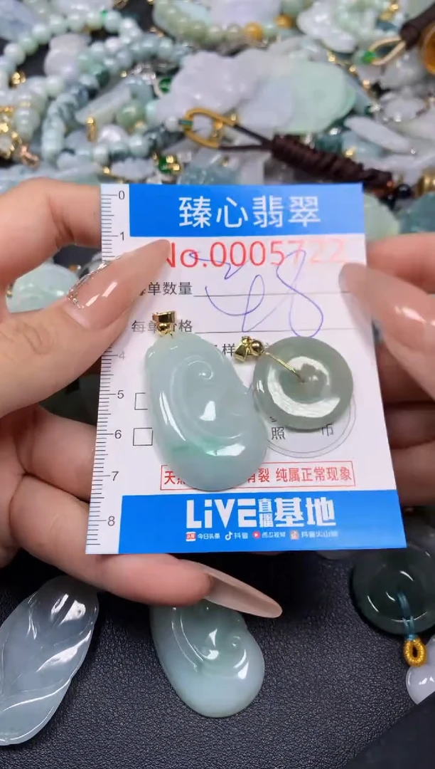 【闪购商品】翡翠颈饰未镶嵌含绳0005722