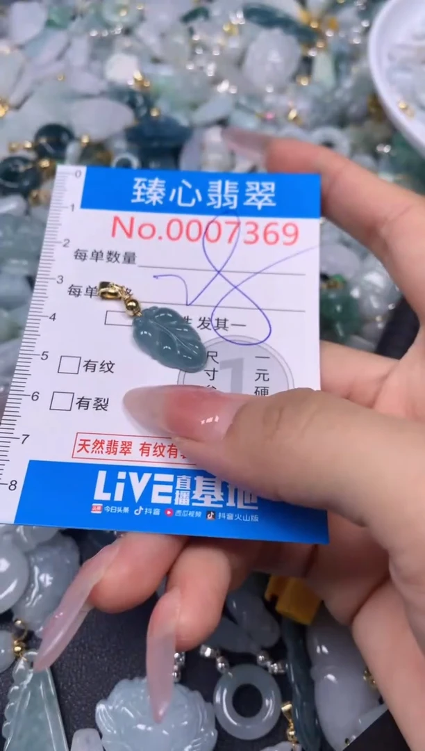 【闪购商品】翡翠颈饰未镶嵌含绳0007369
