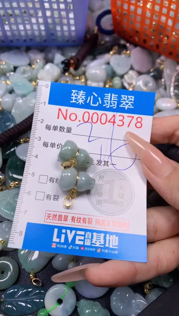 【闪购商品】翡翠颈饰未镶嵌含绳0004378