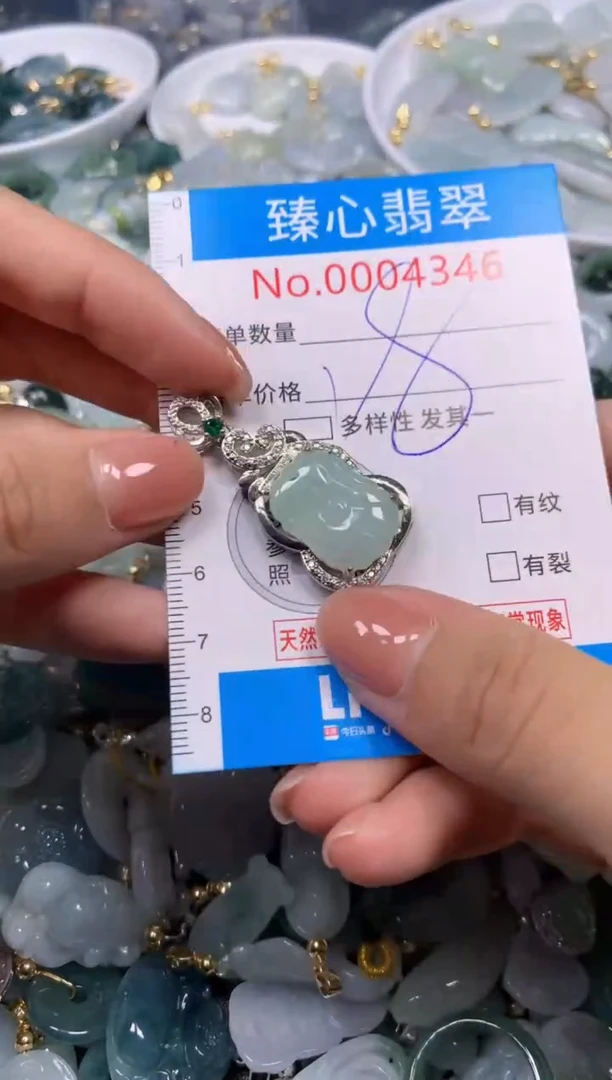 【闪购商品】翡翠颈饰未镶嵌含绳0004346