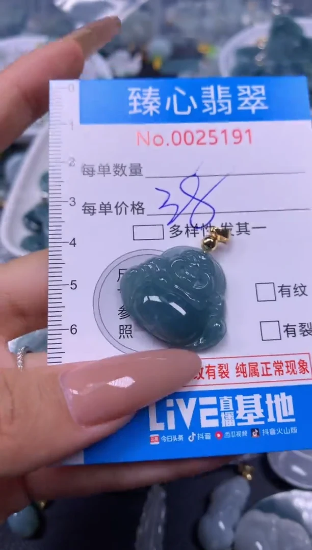 【闪购商品】翡翠颈饰未镶嵌含绳0025191