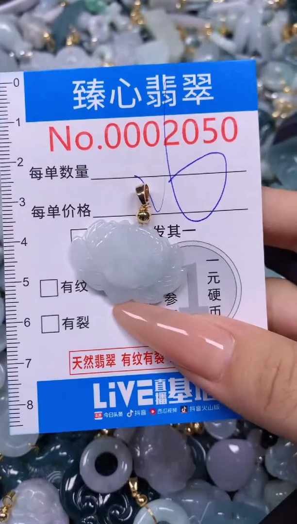 【闪购商品】翡翠颈饰未镶嵌含绳0002050