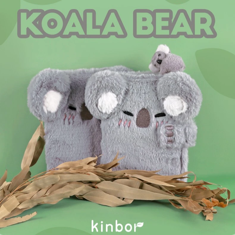 kinbor 抱抱考拉A6手帐本  毛绒款手账本