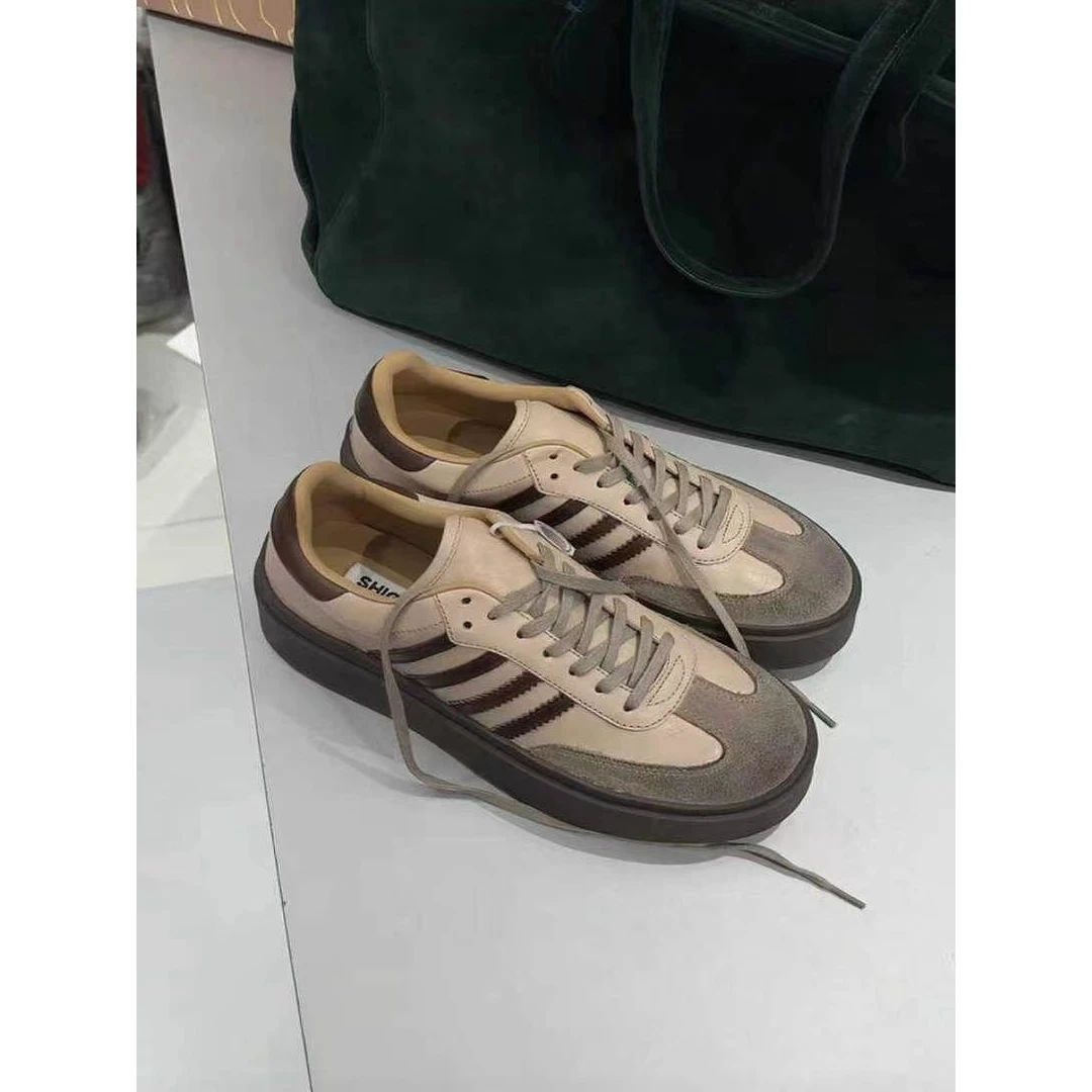 【娟娟】气质时尚百搭复古系带板鞋休闲鞋XZ2409-5663-3