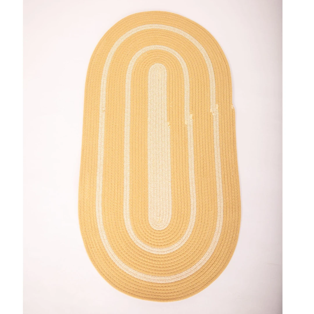 外贸棉绳手工椭圆地垫