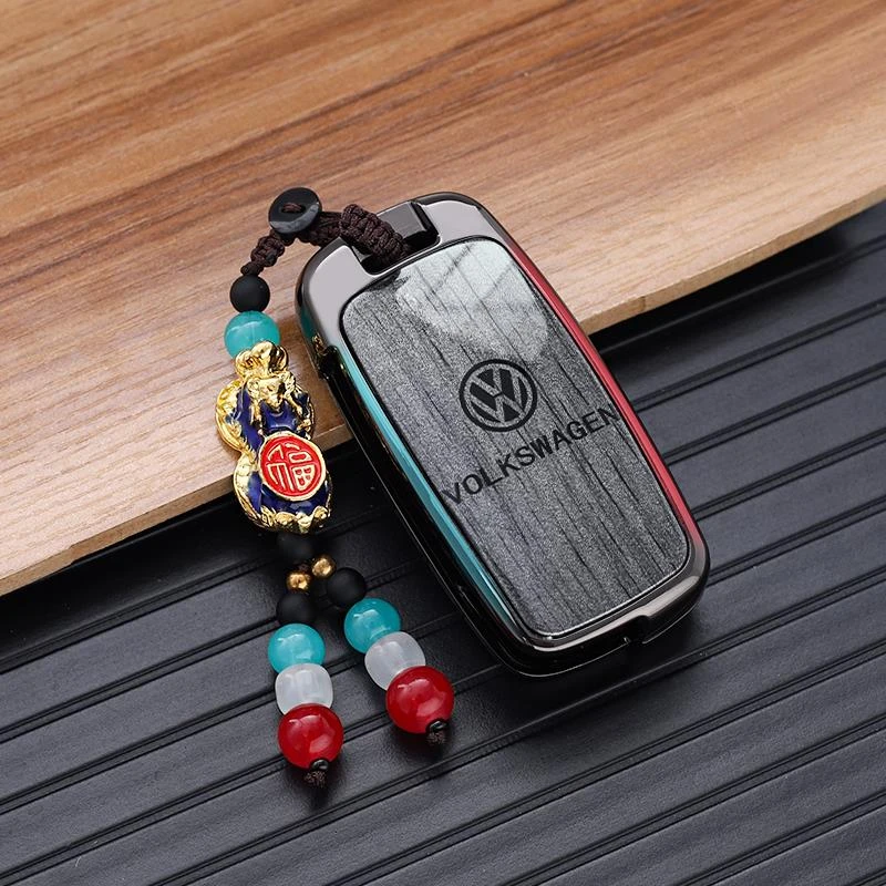 大众途观老款钥匙套19款朗逸宝来18速腾蔚领途安朗行帕萨特车扣壳