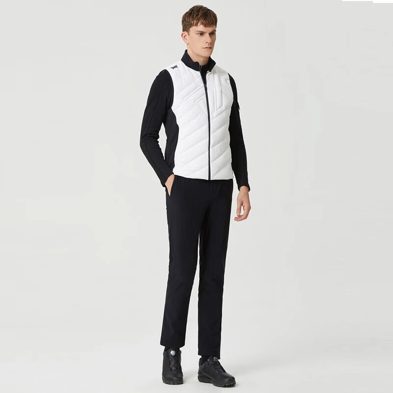 PXG高尔夫服装男士羽绒马甲冬季舒适运动golf混合羽绒夹克外套