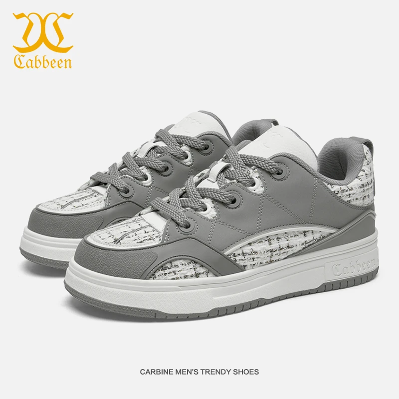 Cabbeen/卡宾鞋子男鞋2024秋冬新款板鞋高级感男款运动休闲鞋潮鞋