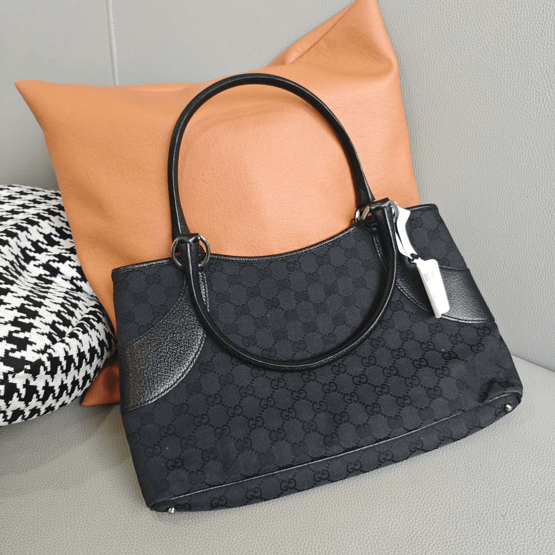 95新 GUCCI/古驰 黑色托特B00825