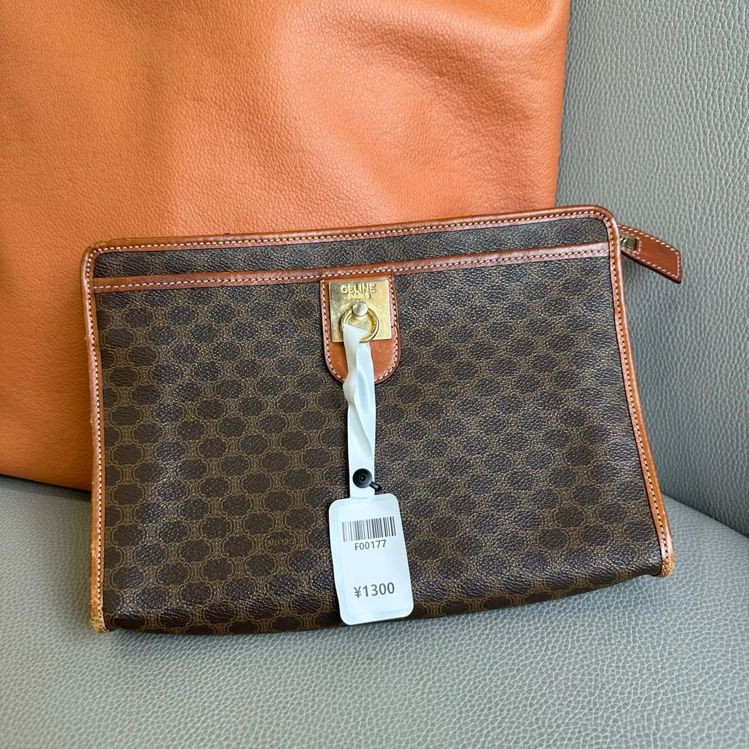 95新 Celine/思琳 celine/思琳老花信封链条包/hs00058