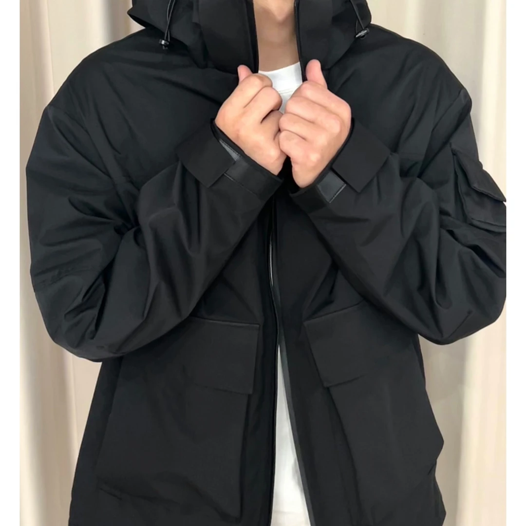 【浩存专享】9811Honey Slurp户外设计感纯色休闲连帽外套