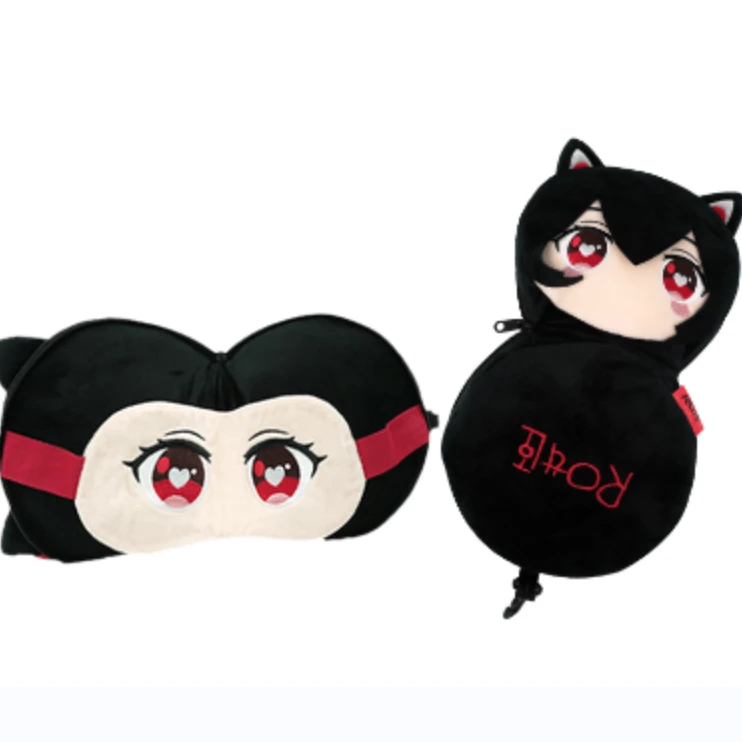 准新品 ASUS/华硕 RO姬眼罩枕软萌可开可抱可靠着睡 小巧便携式