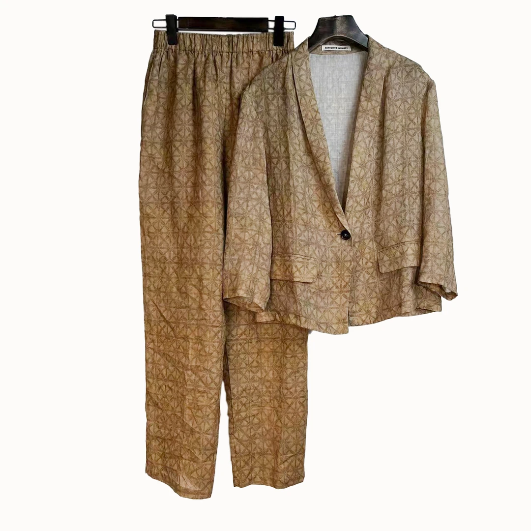 【南油设计师原创】复古印花套装