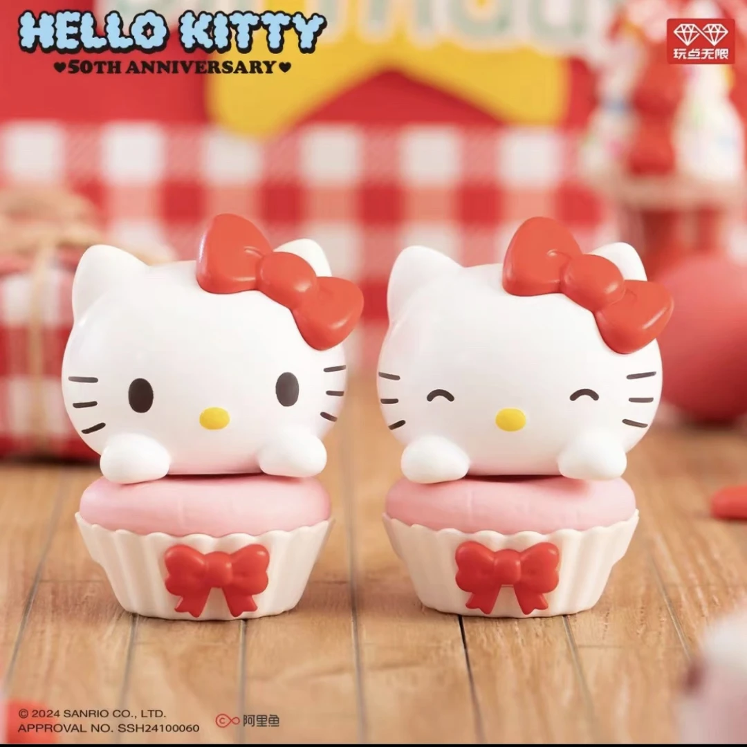 【代拆】Hello Kitty 50周年系列叠叠乐盲盒潮玩摆件玩具