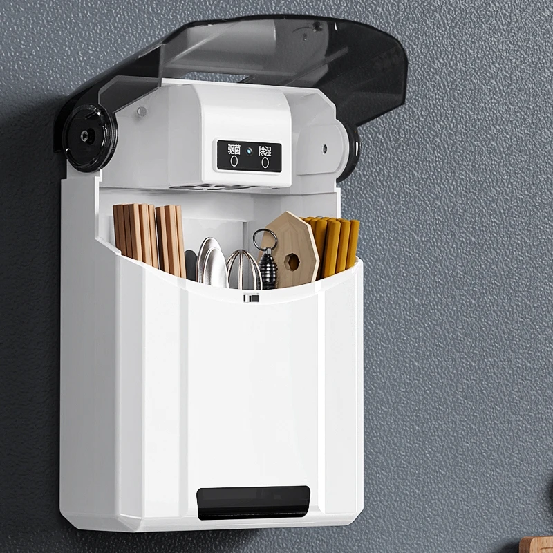 多功能小型消毒筷子筒壁挂式餐具筷子消毒烘干一体机防尘新款家用