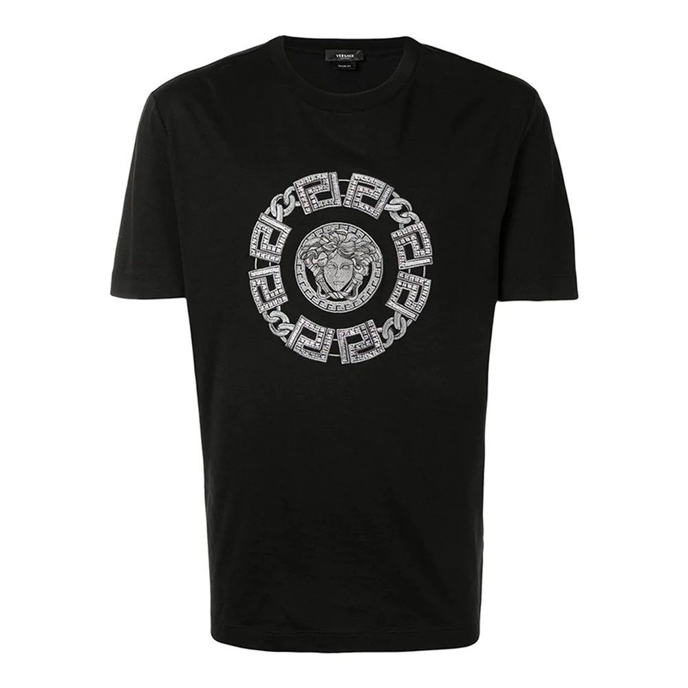 Versace/范思哲男士新款简约时尚印花短袖圆领T恤 A87386-A228806