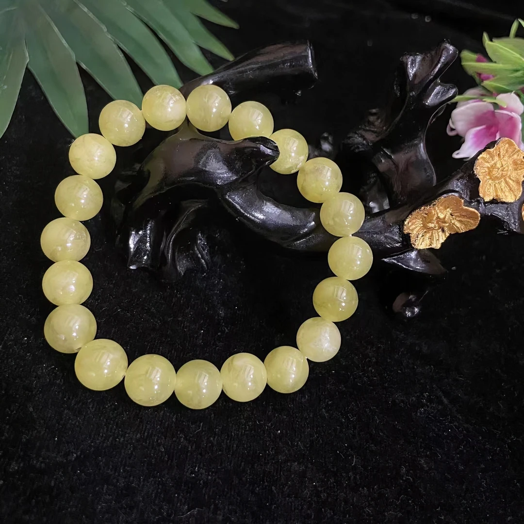 年货节国风岫玉手串气质富贵色卡10单圈时尚多样性发其中之一