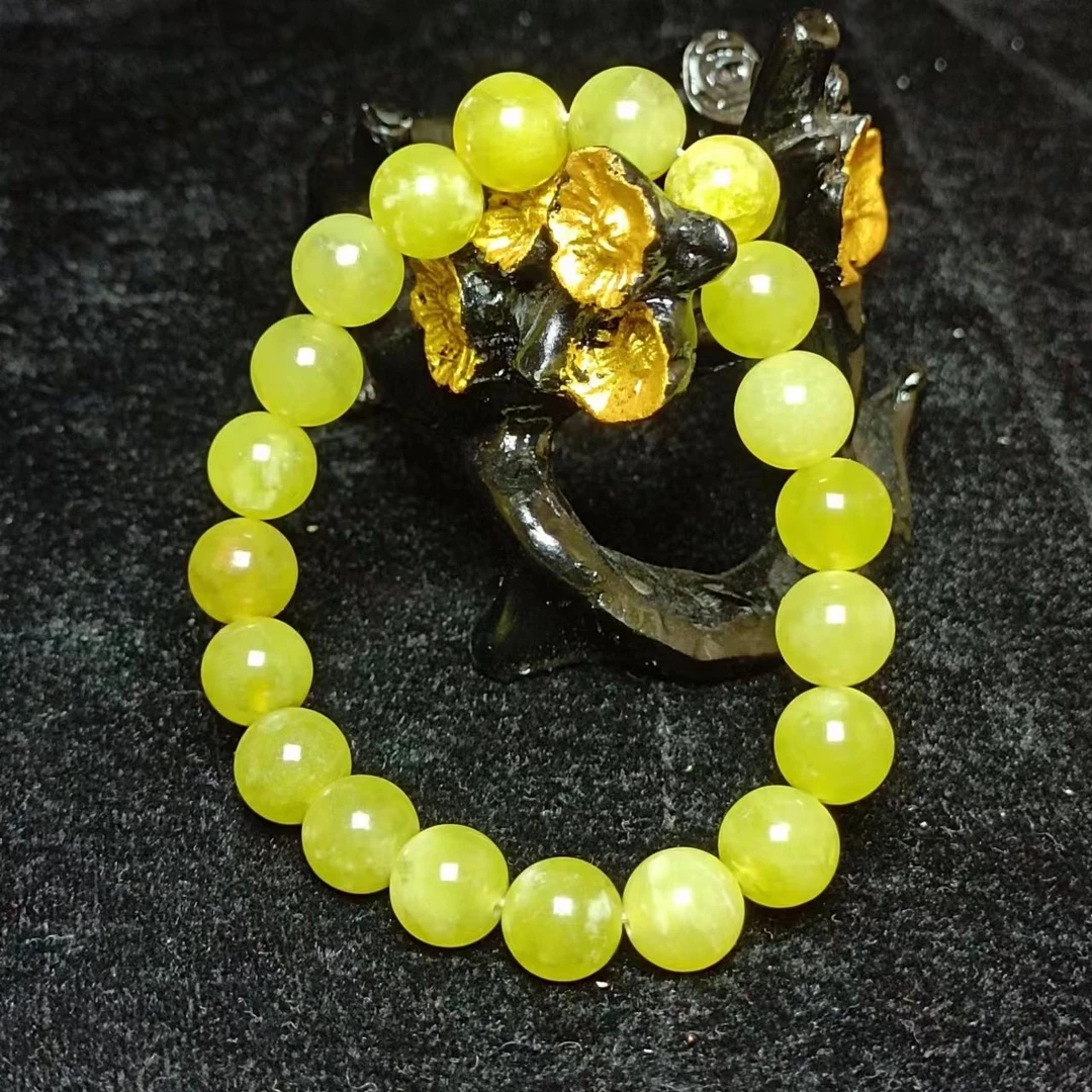 精品岫玉黄金玉手串