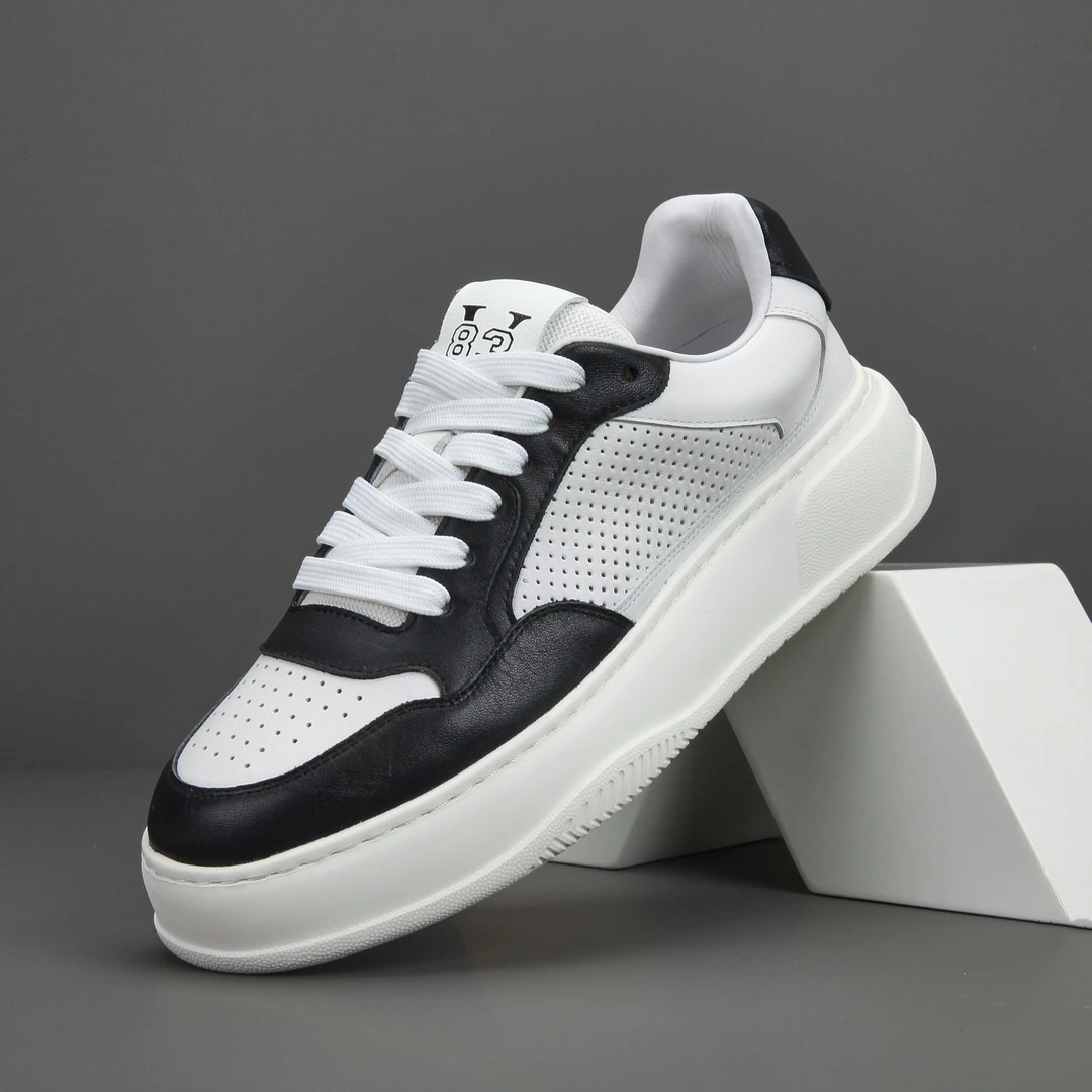 50088新款时尚百搭夏季舒适透气软底轻质低帮潮鞋头层牛皮男鞋