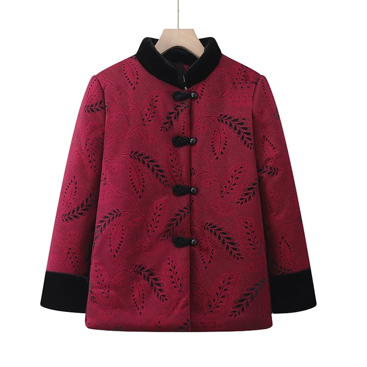中老年女新款棉袄妈妈冬装加厚棉服中老年人奶奶冬季加绒棉衣外套