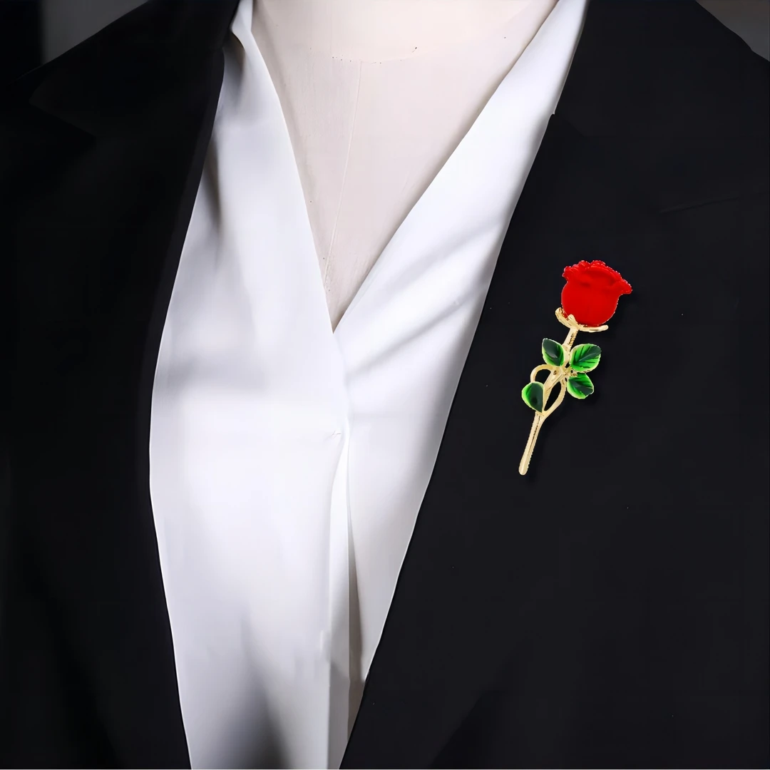 玫瑰花胸针时尚优雅气质高档胸花领针别针百搭高级感轻奢服装配饰
