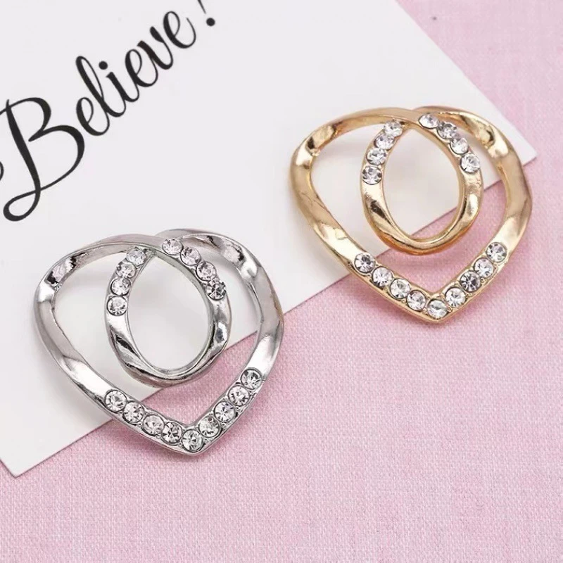 爱心丝巾扣韩版两用衣角百搭打结扣时尚轻奢收腰神器简约高档配饰