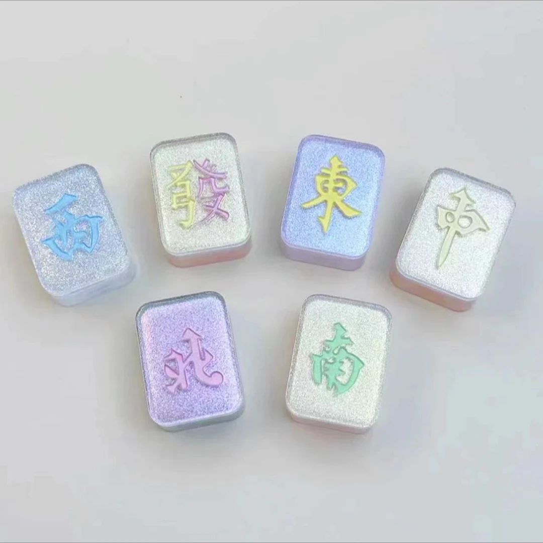 【主播代拆】人鱼姬滴胶麻将创意摆件手工DIY