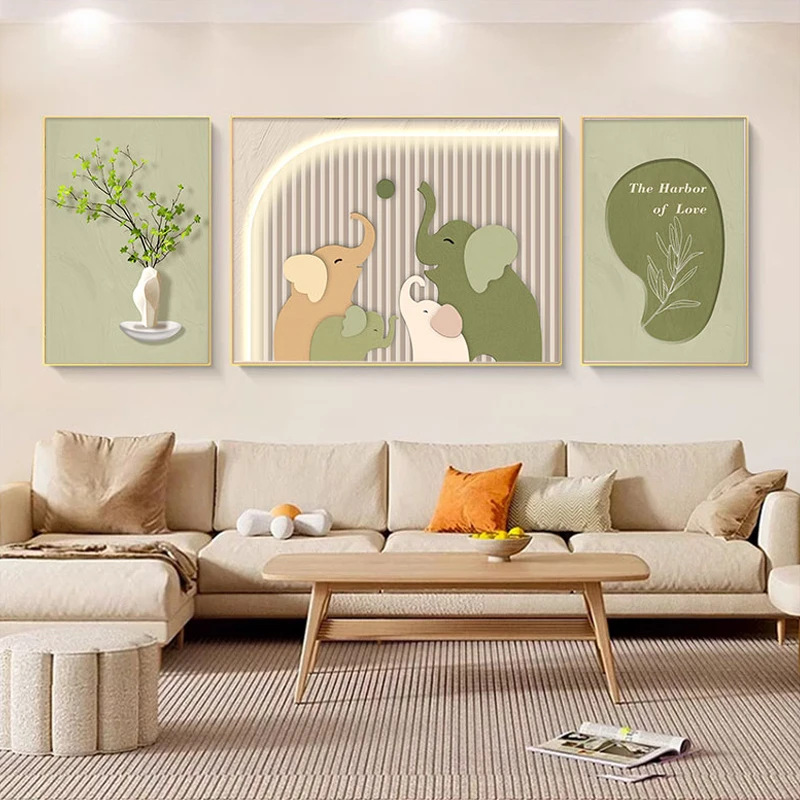 18简约沙发背景墙装饰画客厅抽象挂画轻奢餐厅晶瓷镶钻壁画卧室