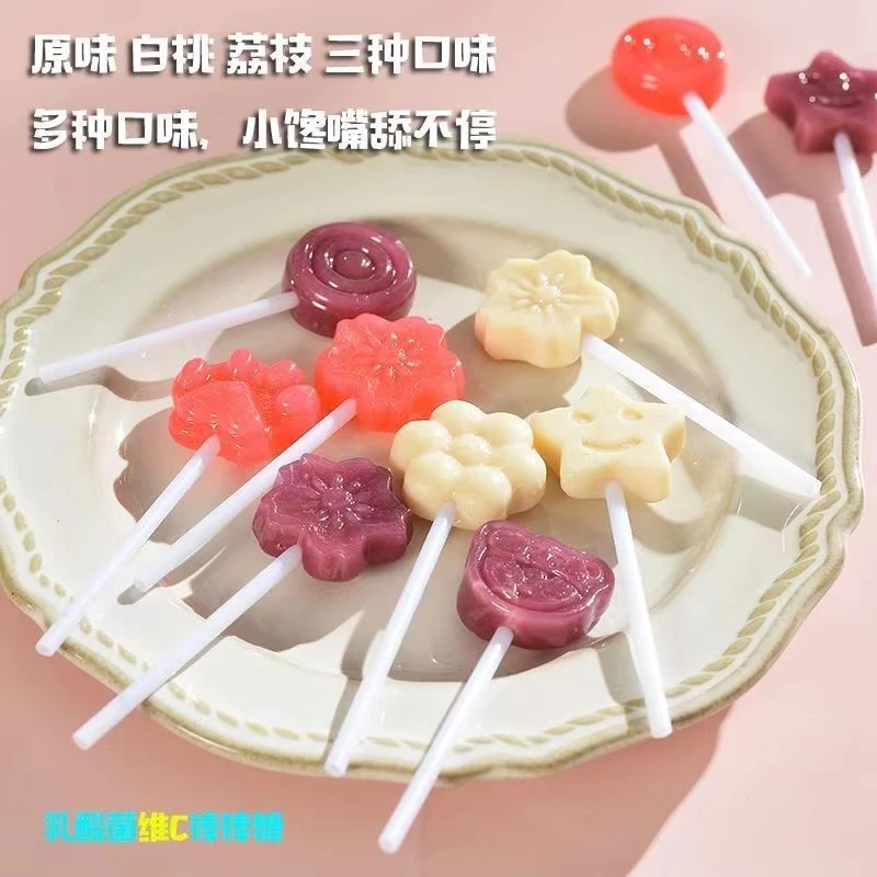乳酸菌维C棒棒糖零防腐剂零脂肪多口味儿童卡通造型