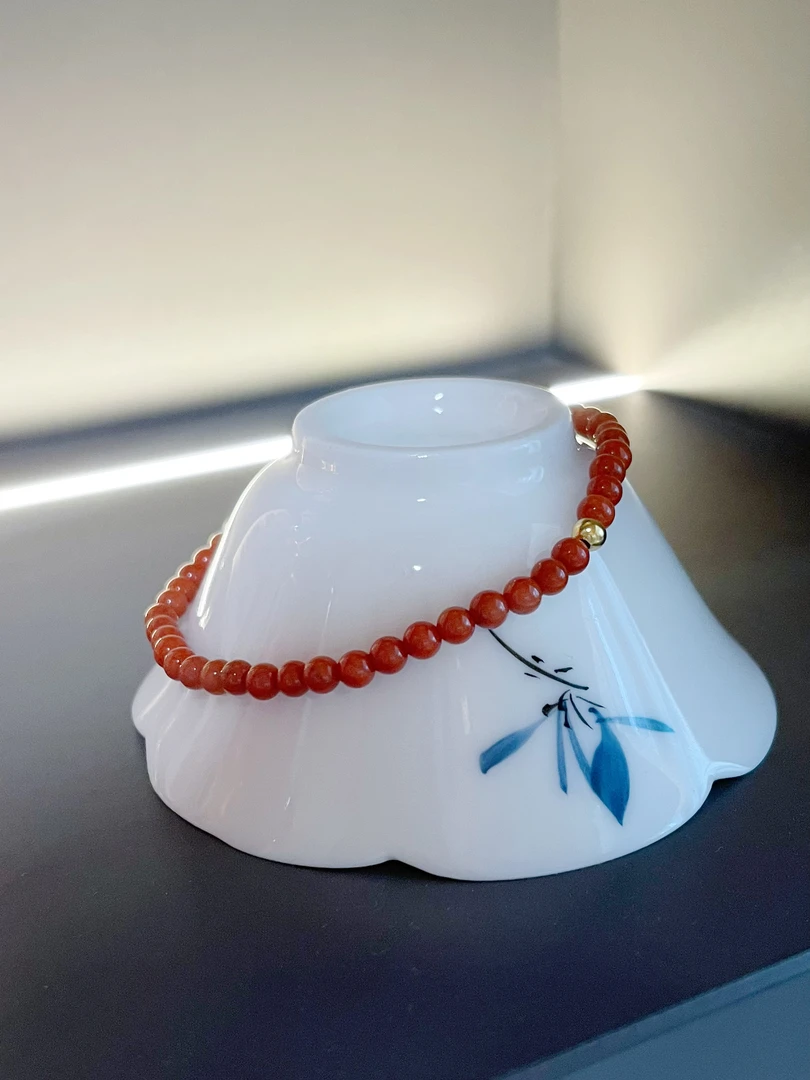 南红手串女款南红手串时尚百搭单圈气质高品质精致精美好看推荐