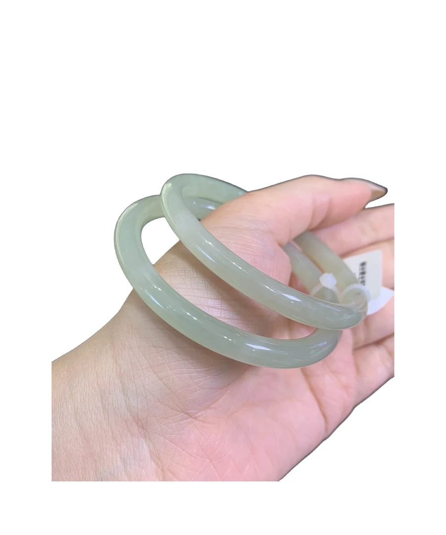 优质和田玉晴水色音韵镯女温柔气质美人镯美好看推荐多样性发其一