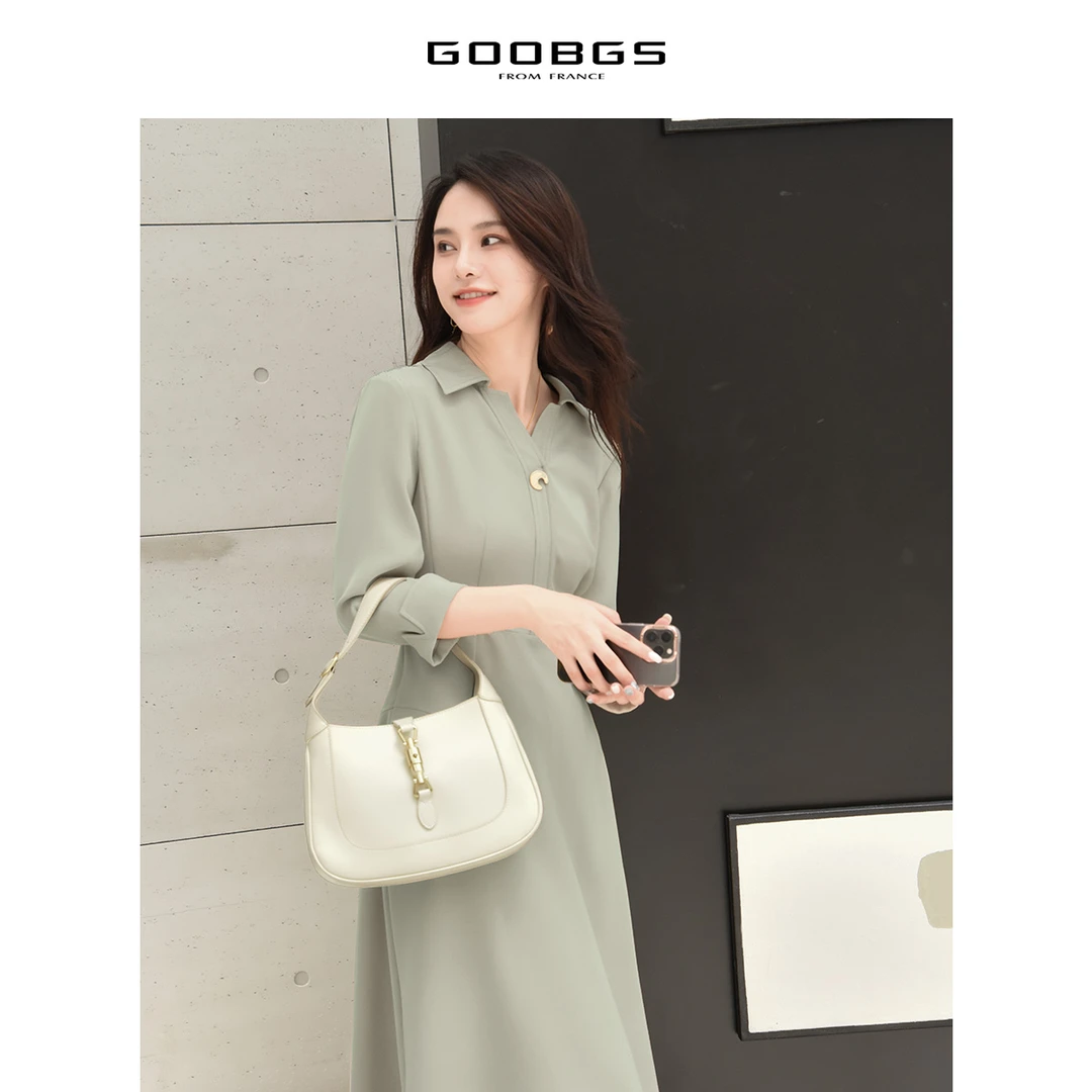 【谷邦L+】G2341668松石绿V领连衣裙