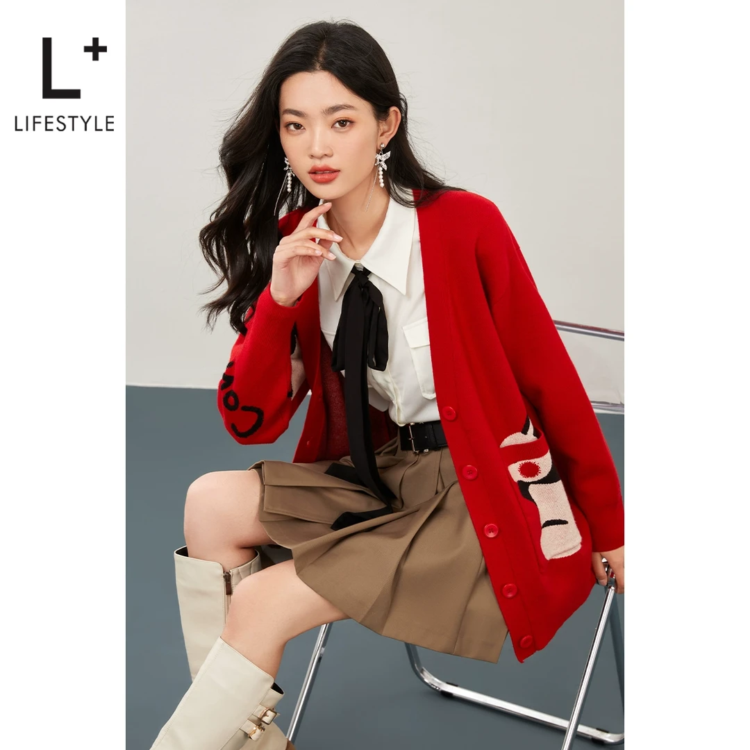 【小余专属lifestyle】宽松针织开衫 L3174387