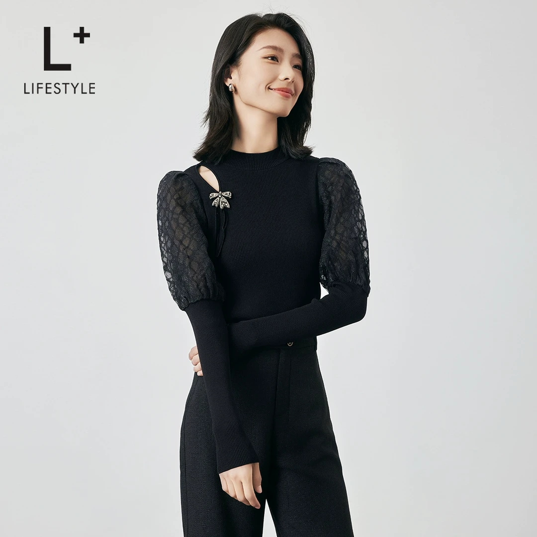 【谷邦L+lifestyle】拼接套头小衫 LG3171670