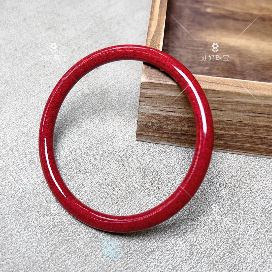 含辰砂工艺品天然原矿大颗粒朱砂不透光晶体砂净版叮当镯美人镯