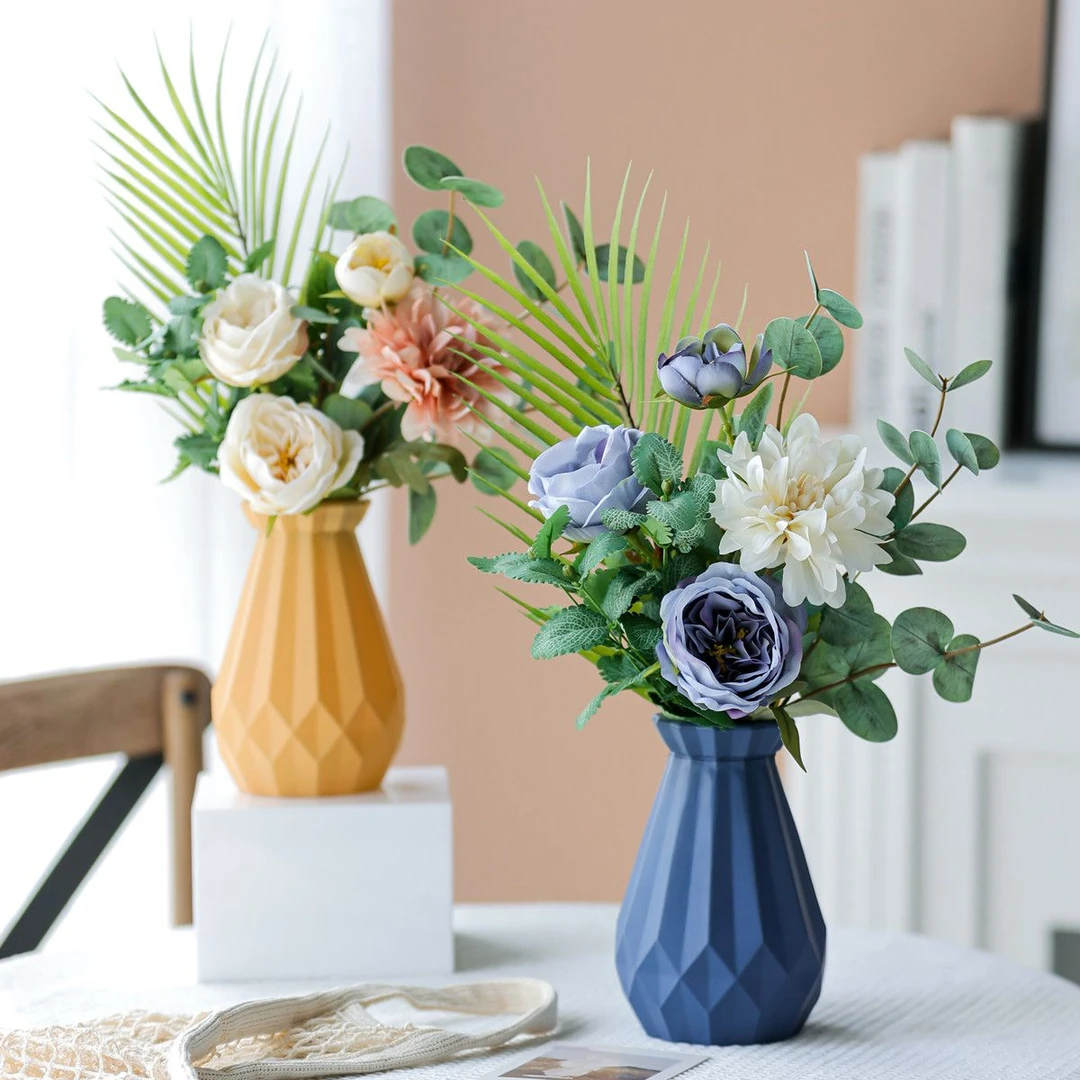 【半夏】高端仿真花假花摆设客厅餐桌花家居花艺摆件插花轻奢装饰