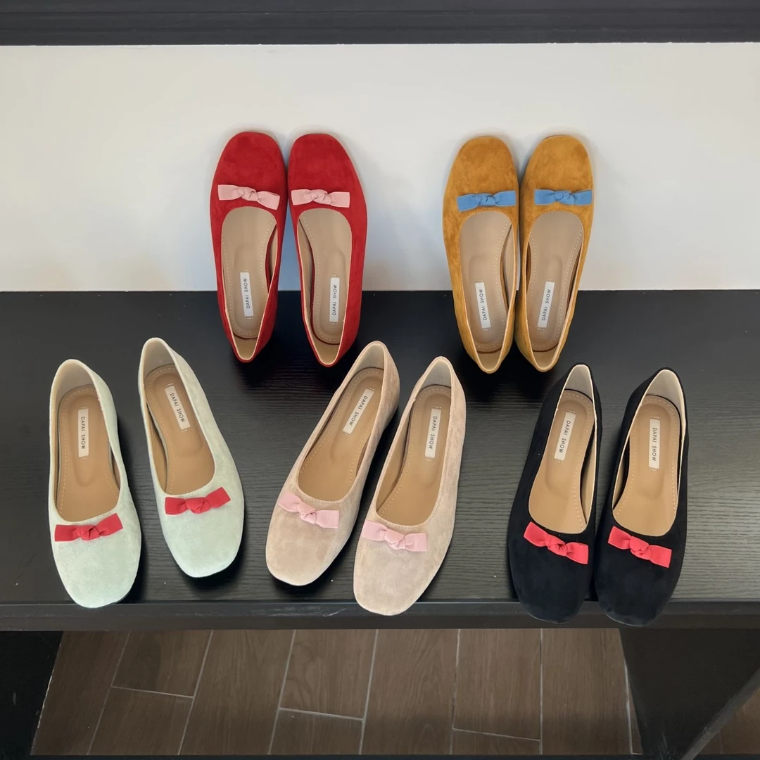 Dapai show/大派秀圆头蝴蝶结内增高玛丽珍单鞋时尚百搭软底粗跟