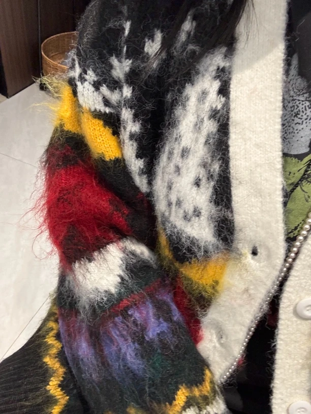 XHCHIC 新年款氛围宽松V领毛衣